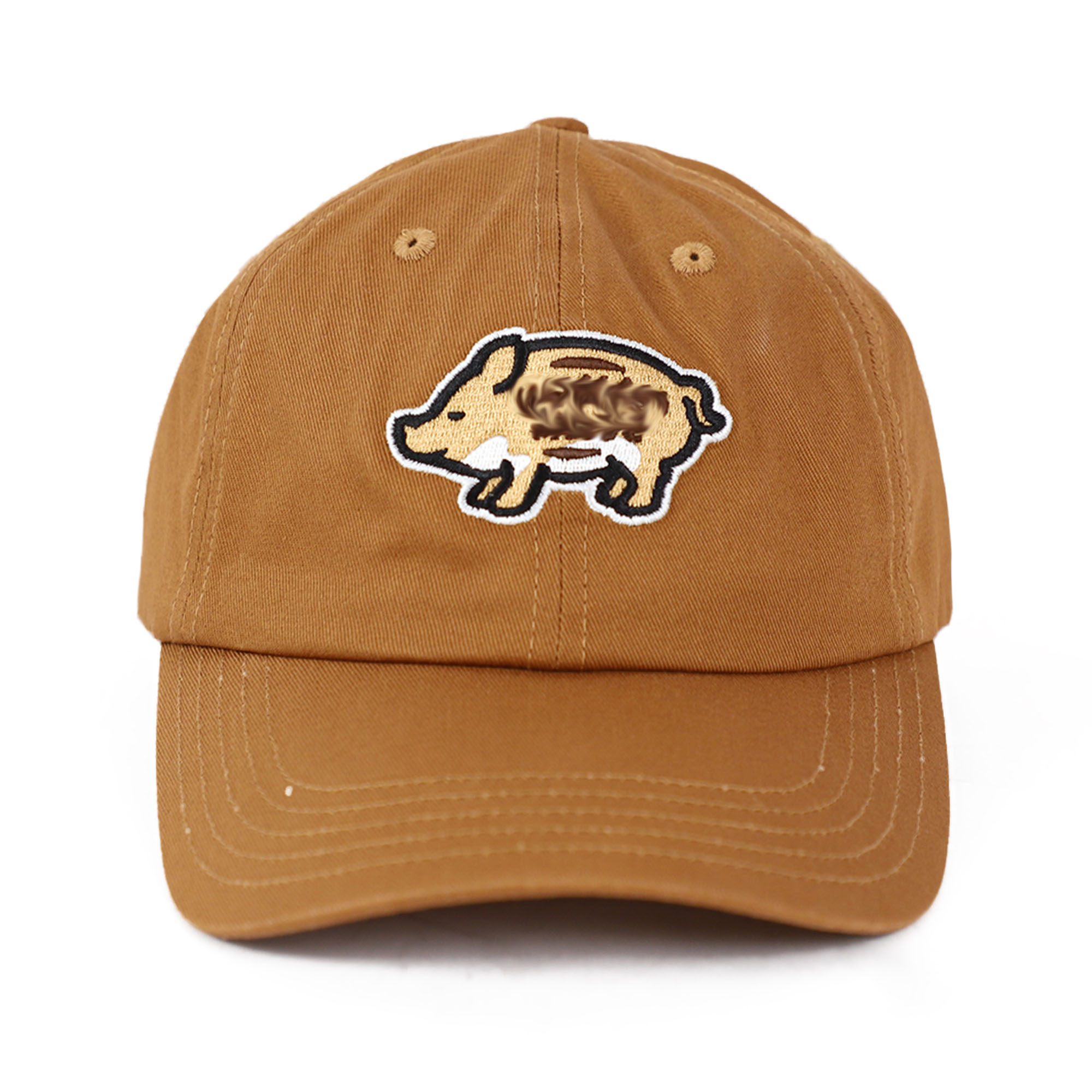 human made hat Japanese pig polar bear duck embroidered baseball cap soft top retro trendy peaked cap for women