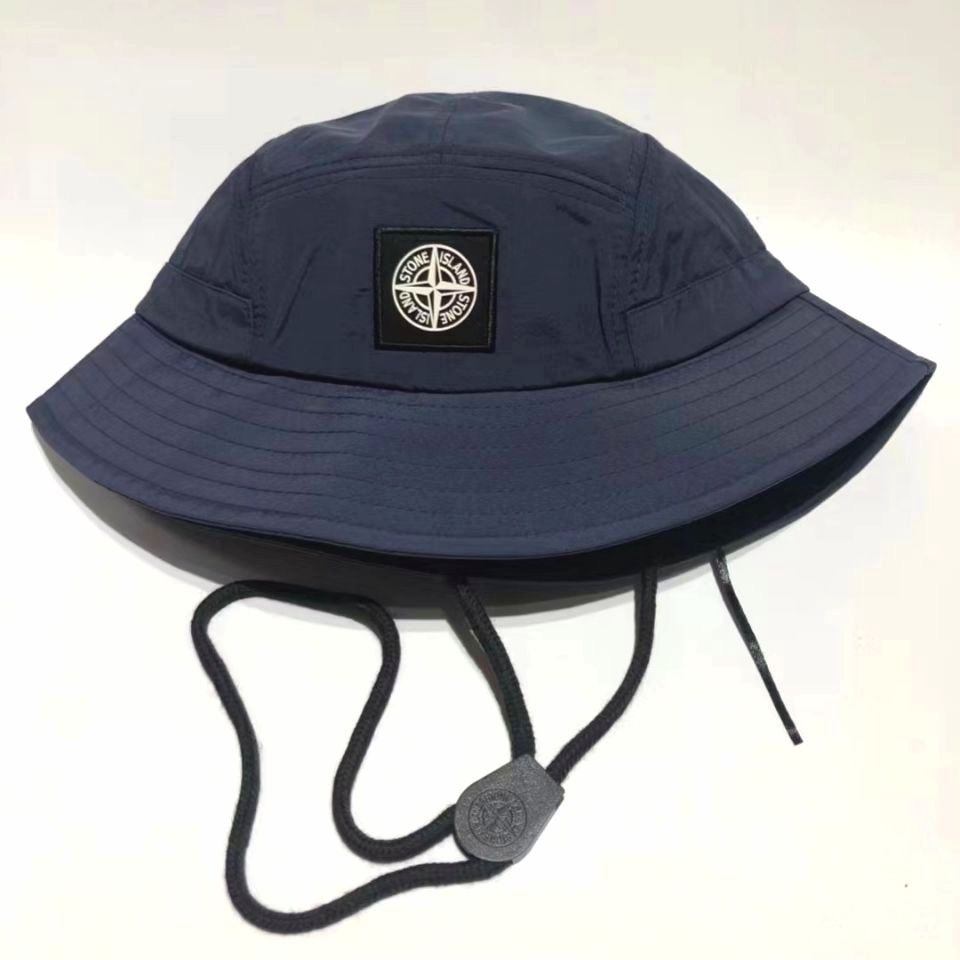 Stone Island men’s and women’s trendy fashion fisherman hat nylon quick-drying drawstring sun protection sun hat outdoor climbing hat