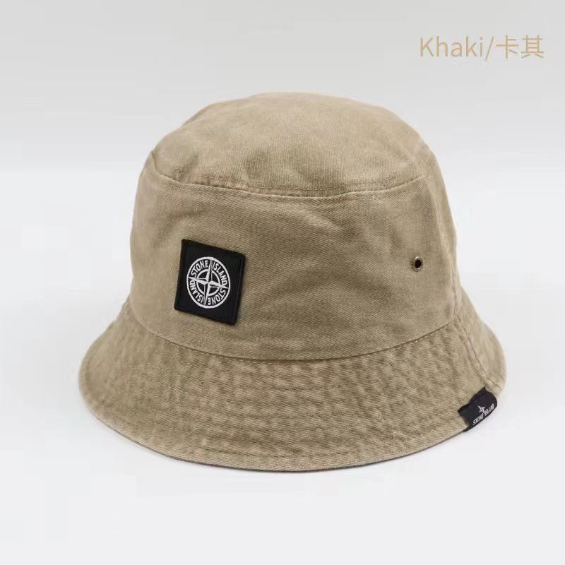 Stone Island men’s and women’s trendy fashion fisherman hat nylon quick-drying drawstring sun protection sun hat outdoor climbing hat