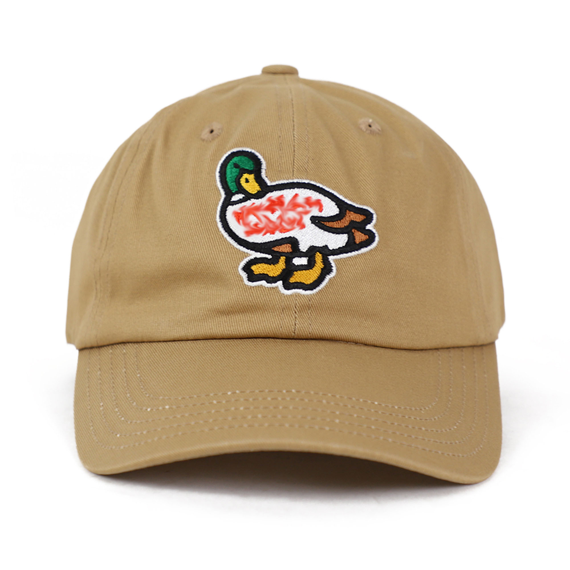 human made hat Japanese pig polar bear duck embroidered baseball cap soft top retro trendy peaked cap for women
